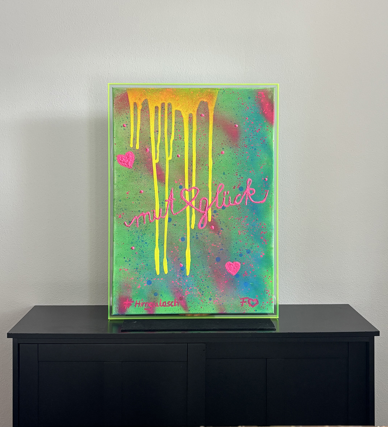 Mut und Glück<br />
Ausstellung hirngulasch depressionen Ängste Kunst Burnout Unperfekt 